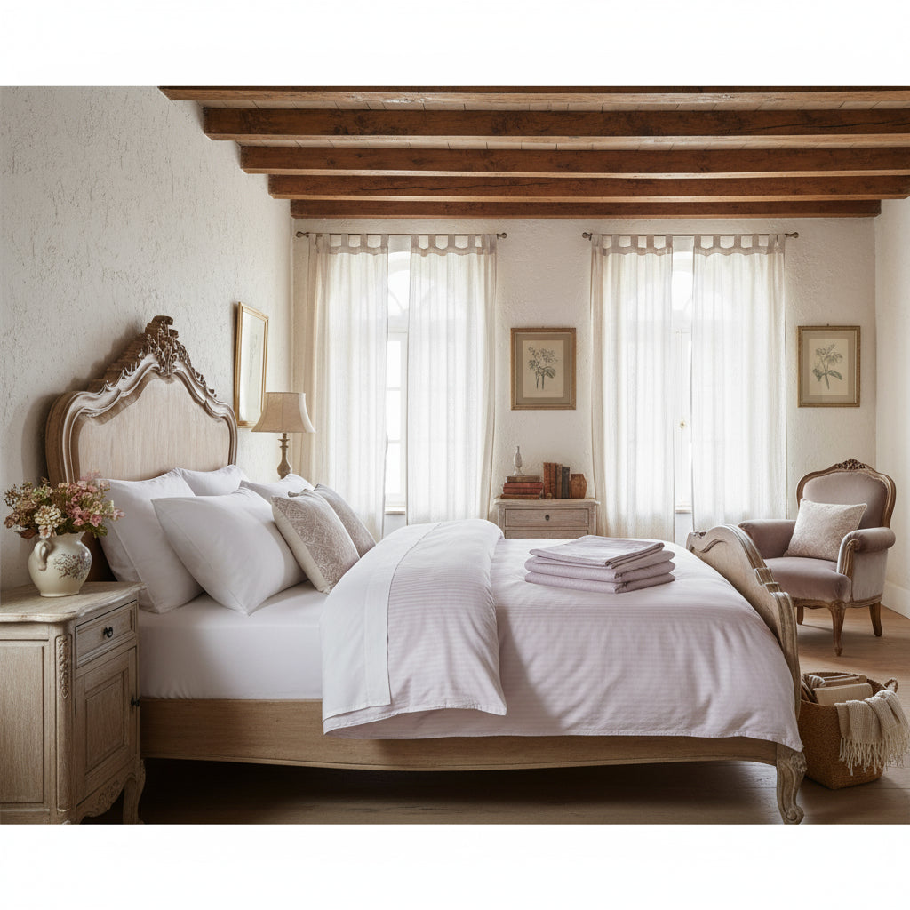 Egyptian Cotton Duvet Piece3 Set: The Essential Collection | Pastel Rose