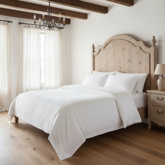 1000 TC Cotton Blend Quilt Set Royal Grrade Hotel Grade / Pebble