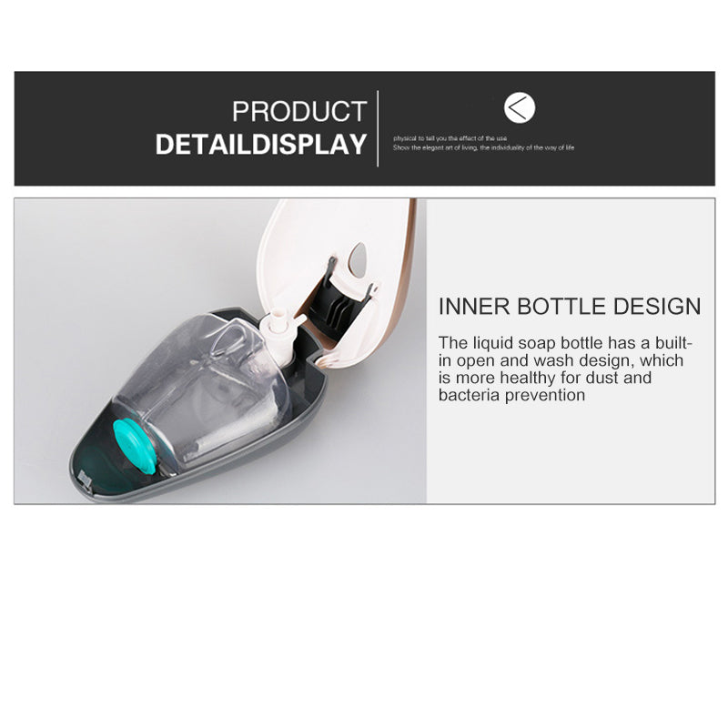 Wall Soap Dispenser Adhesive Wall Mount-Drill Free